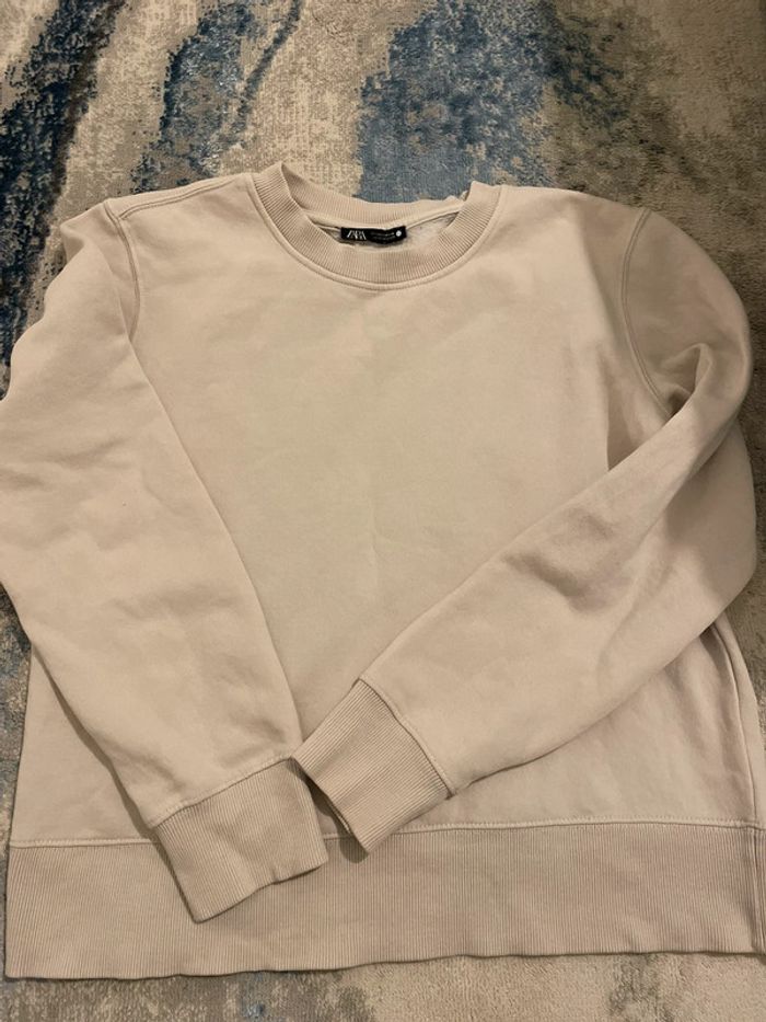 Pull beige Zara femme - photo numéro 3