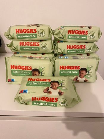 Lingettes  Huggies Natural Care Aloe