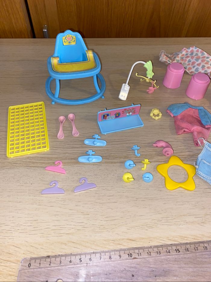 Mattel Barbie poupée doucoeur bebe baby accessoires family heart 1984 - photo numéro 2