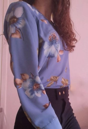 Blouse à fleurs vintage