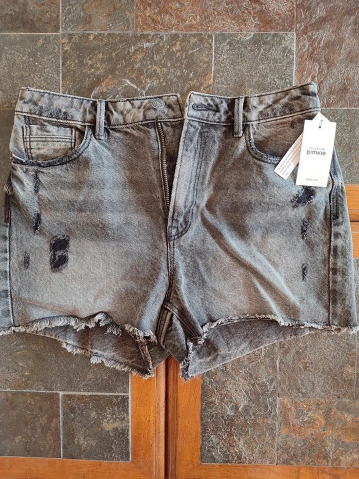 Short en jean noir neuf Pimkie - photo numéro 3