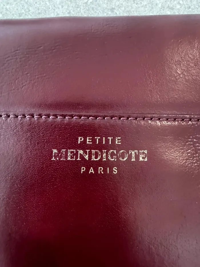 Sac à bandoulière bordeaux Petite Mendigote paris - photo numéro 4