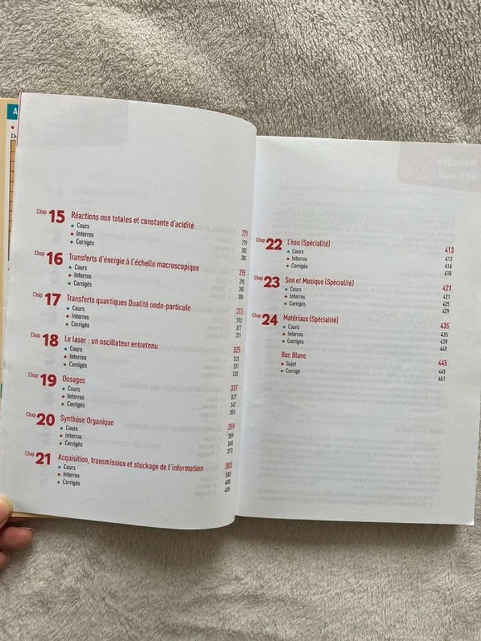 Livre manuel scolaire prépa bac terminale S (physique chimie) - photo numéro 6