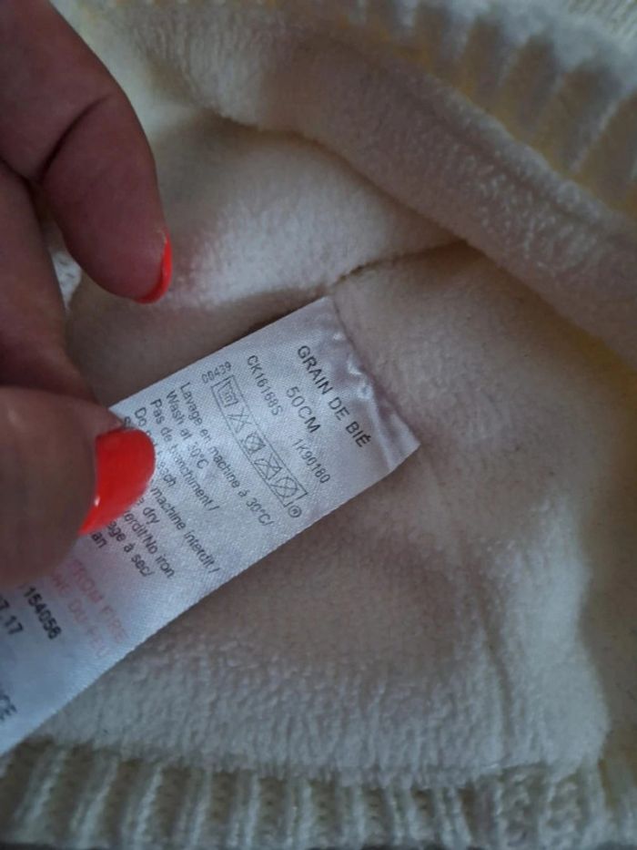 Bonnet fille 50 cm Grain de blé - photo numéro 2