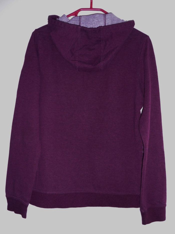 Sweat violet a capuche. Lien de serrage. Decathlon. Coton. Taille 38 - photo numéro 5