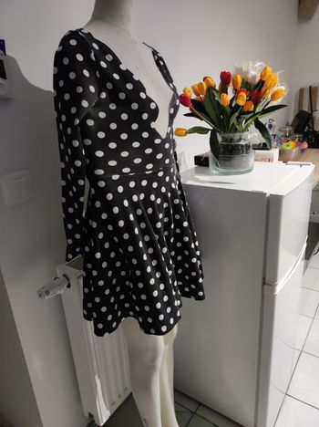 Robe patineuse Boohoo manches longues 