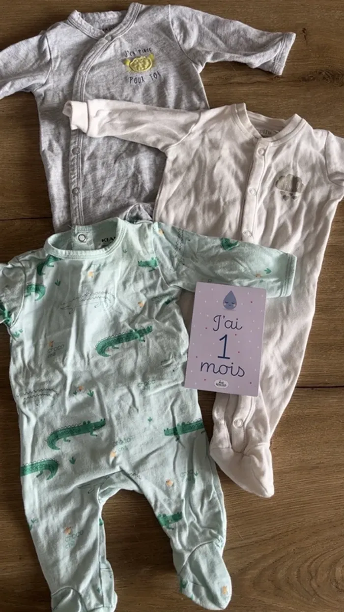 Pyjamas garçon 1 mois