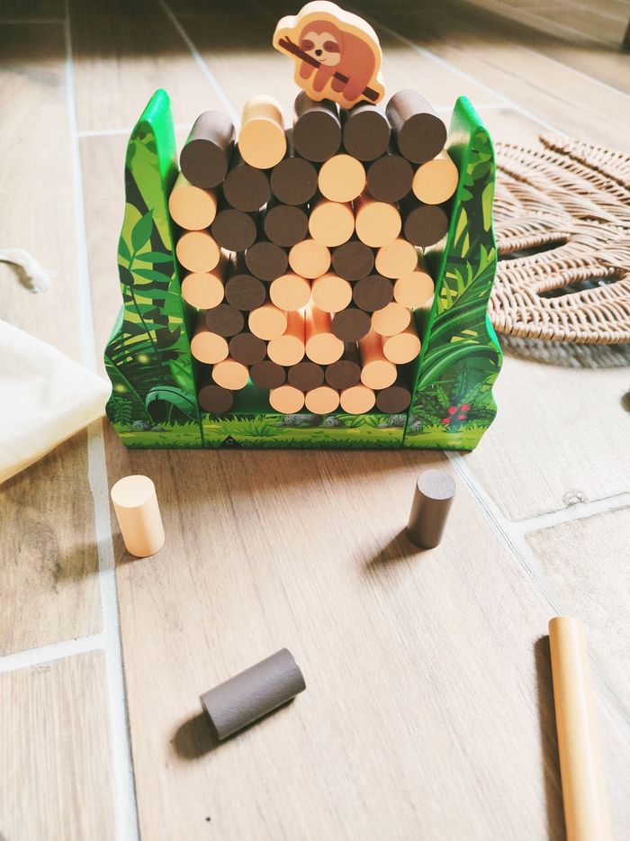🦥Jeu de dextérité Le mur de bois avec Paresseux en bois - photo numéro 2