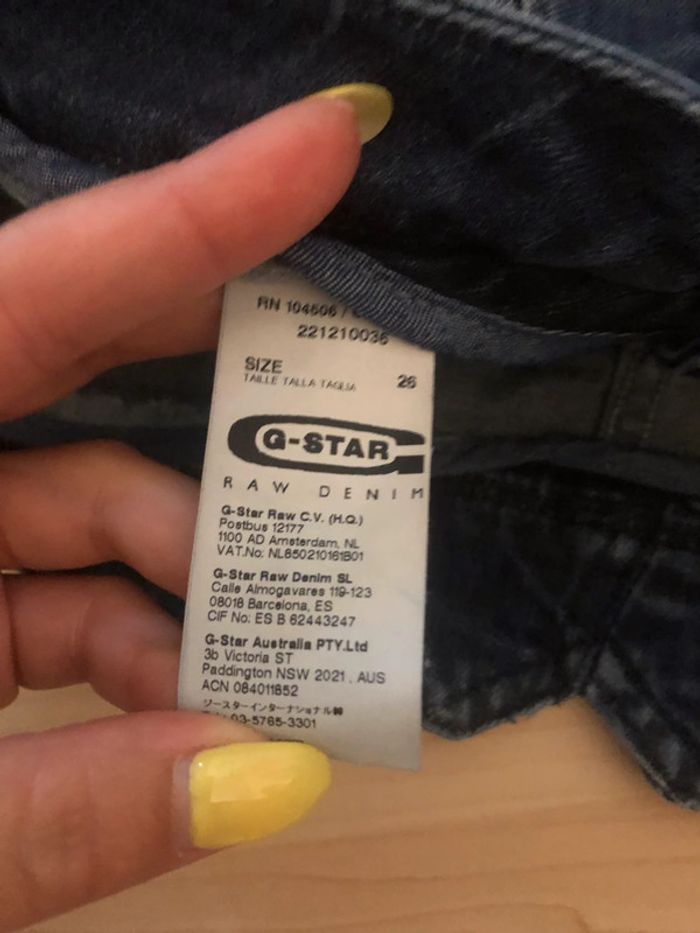 Jupe en jean g-star - photo numéro 3