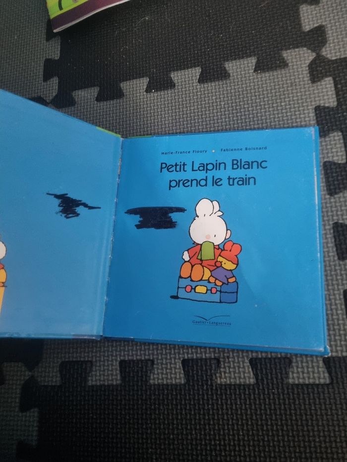 Livre enfant Petit Lapin Blanc :prend le train - photo numéro 2