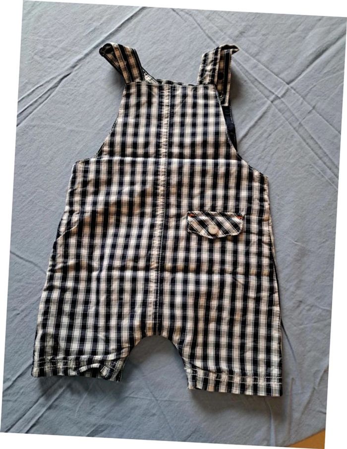 Salopette Sergent Major 6 mois à carreaux - photo numéro 4