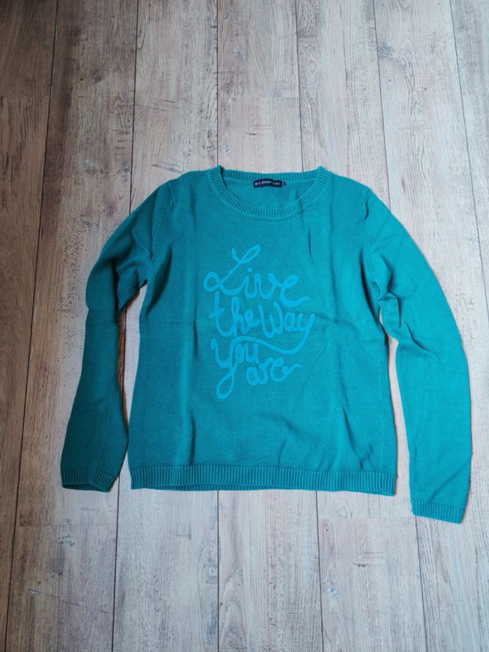 Pull turquoise - photo numéro 3