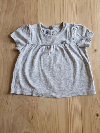 T shirt Petit Bateau 18 mois imparfait