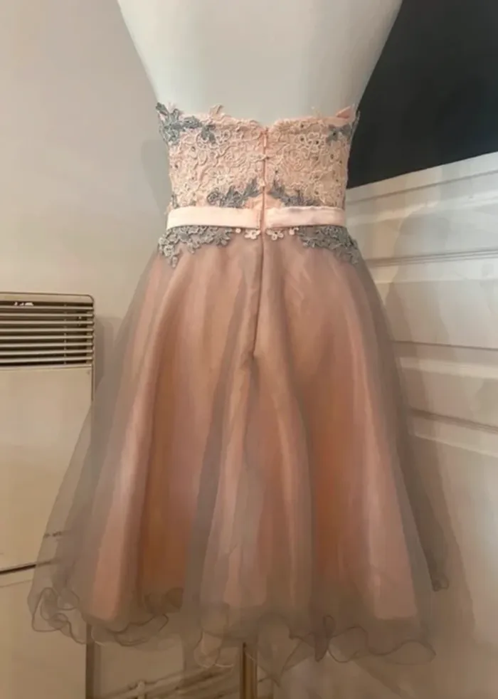 Sylfany robe bustier dentelle tulles  chic habillée cérémonie taille 36 - photo numéro 6