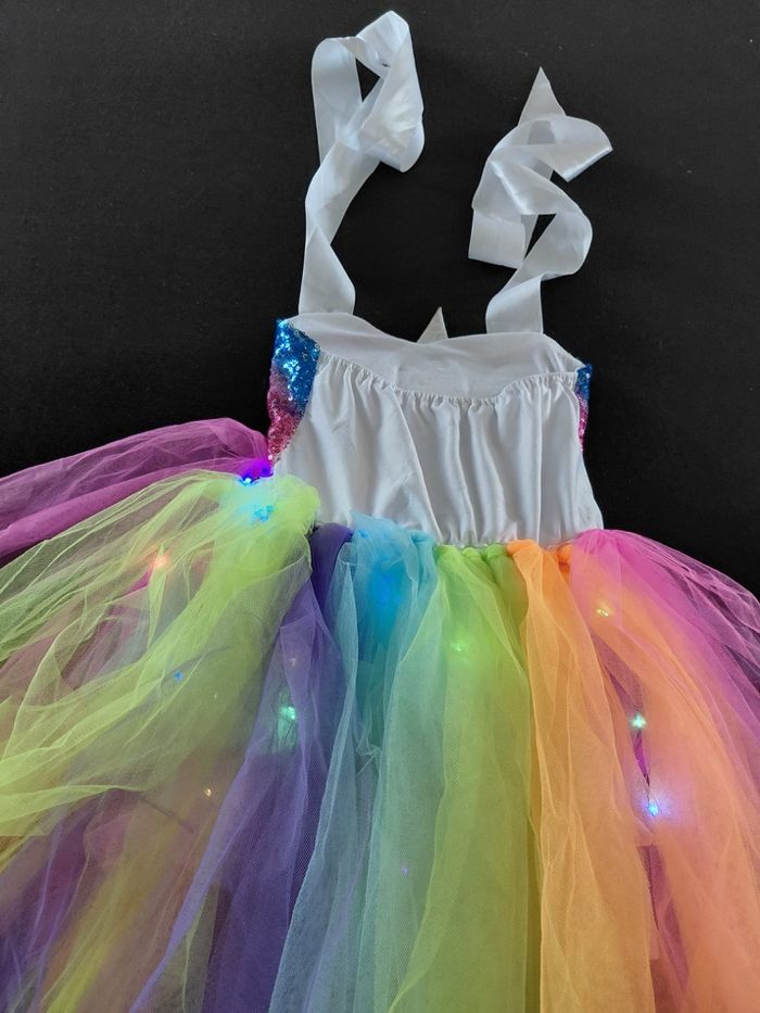 Déguisement licorne LED multicolores 3 ans - photo numéro 4