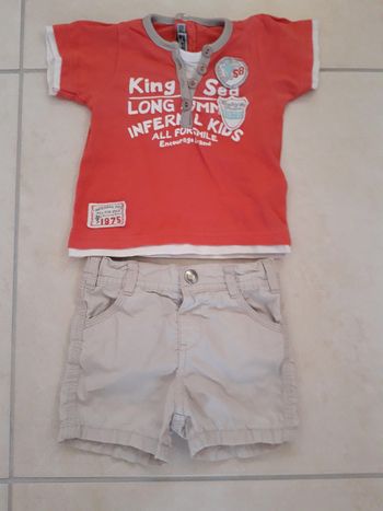 T-shirt + Short - 6 MOIS