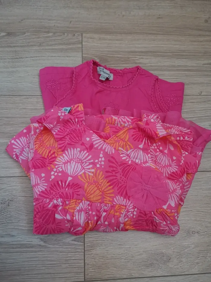 Lot de 2 robes d'été fille 1 an