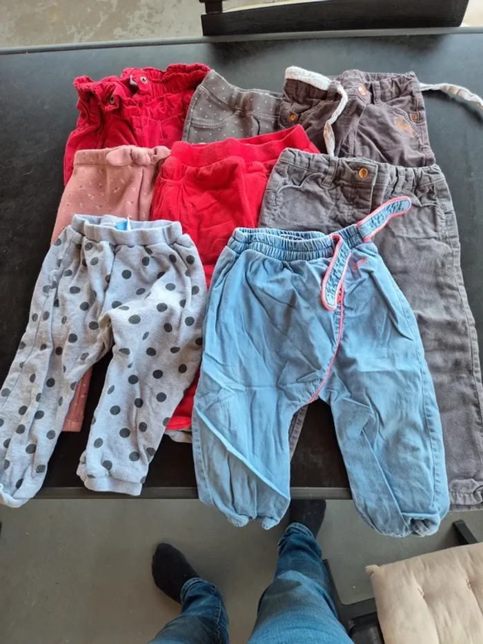 Lot 7 pantalons 18 mois