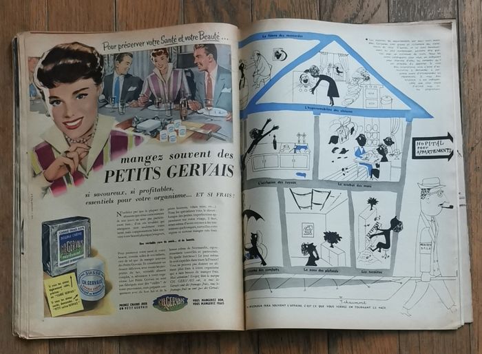 Ancien magazine Elle années 50 Vintage - photo numéro 5