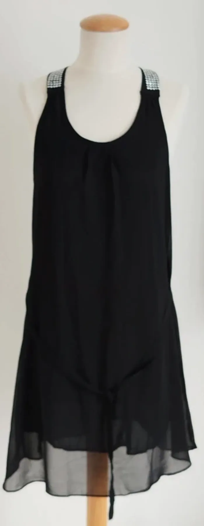Robe de fête noire avec strass G&Y taille 36/38 - photo numéro 2