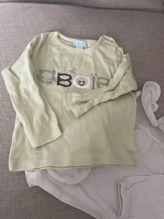 Lot Tee shirt manche longue 6 mois - photo numéro 2