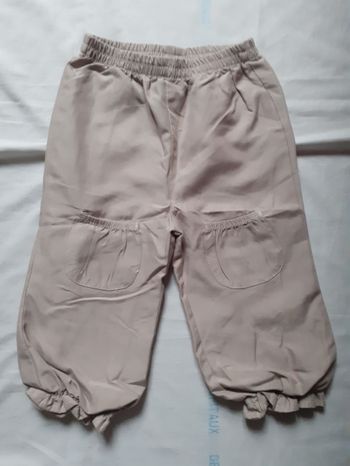 Pantalon beige bouffant serré  aux chevilles