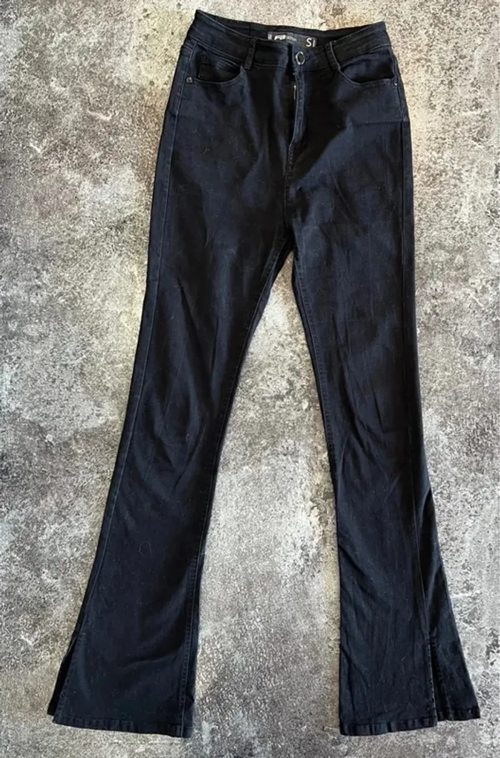 Jean évasé femme FB sister taille S Pantalón vaquero acampanado mujer zampa donna Schlagjeans Damen - photo numéro 3