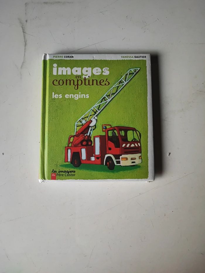 Livre images en comptines les engins