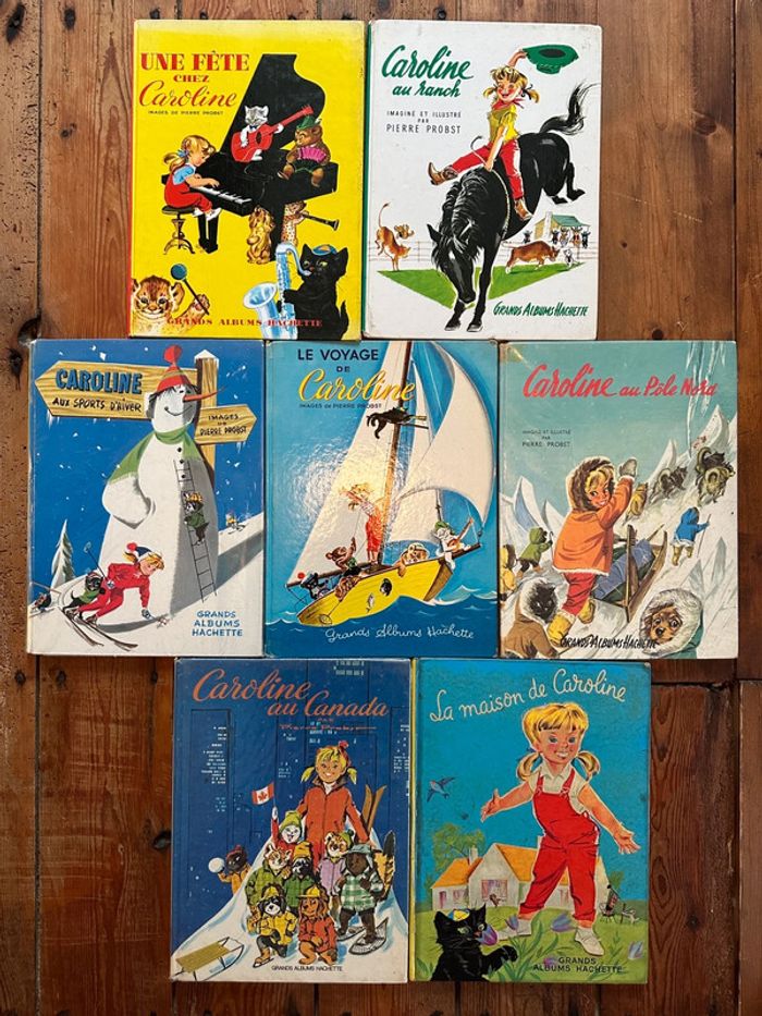 Grands albums Hachette anciens couleurs - Lot de 7 livres Caroline Pierre Probst