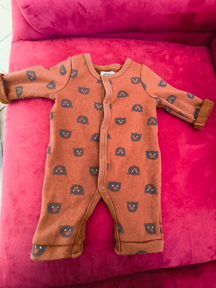 Grenouillère garçon 1 mois