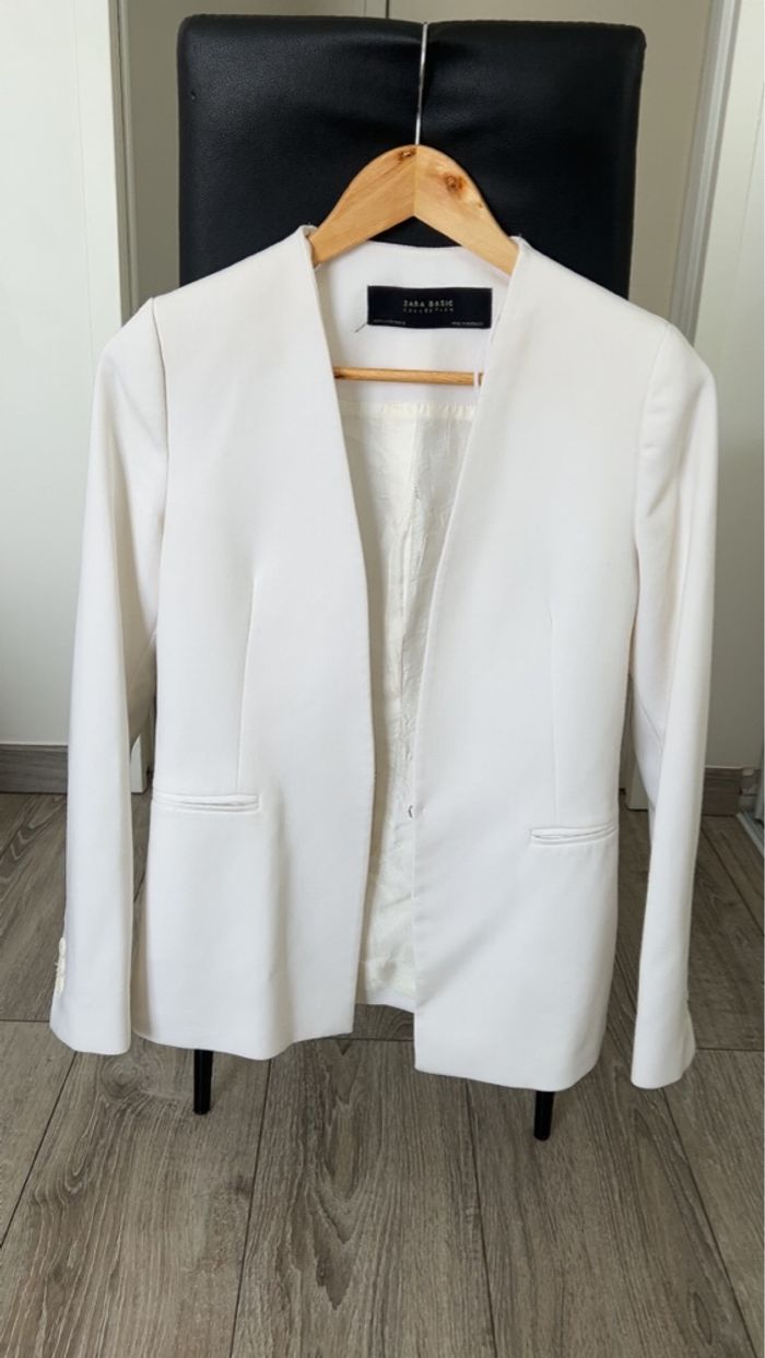 Blazer Zara blanc