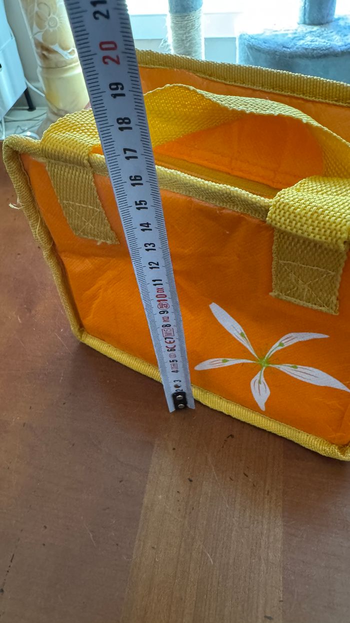 Sac isotherme glacière repas orange - photo numéro 4
