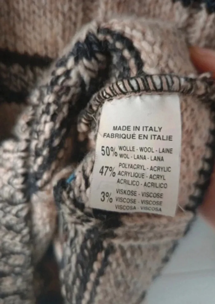 Sweat Status t.L laine/acrylique made in Italy - photo numéro 5