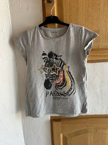 T-shirt gris Vertbaudet - taille 10 ans