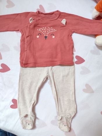 Ensemble bébé fille Renard - 9 mois - Bon état - In extenso