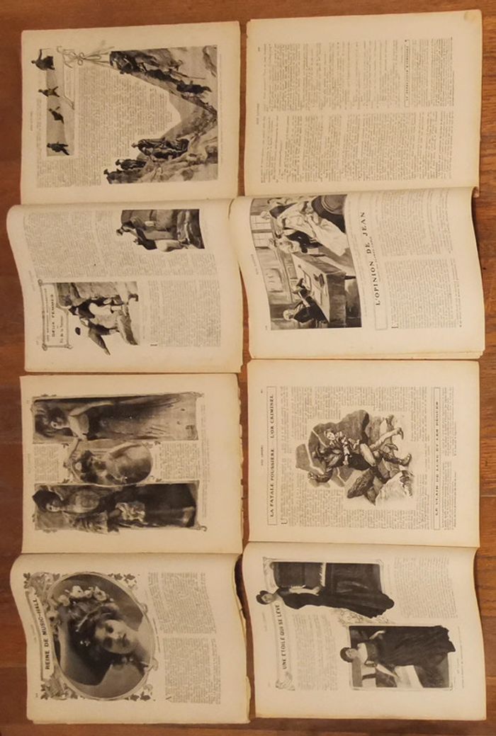 Lot de 4 anciens journaux Nos loisirs 1906 vintage - photo numéro 6