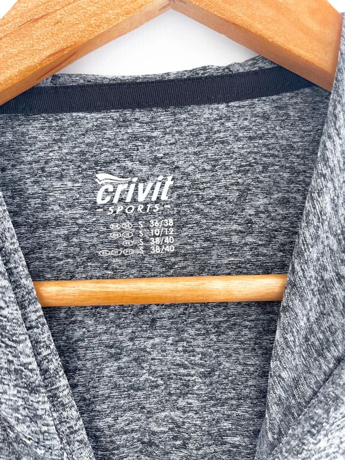 Haut manches longues gris foncé Crivit Sport - photo numéro 7