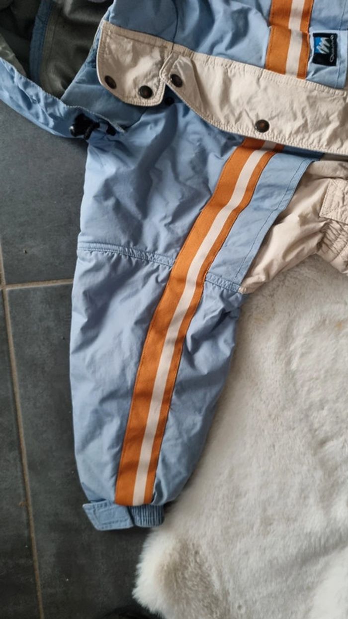 Combinaison ski Décathlon 4 ans beige bleu pleins de rangements capuche - photo numéro 6
