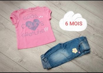 Ensemble fille taille 6 mois