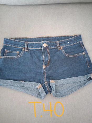 Short en jeans