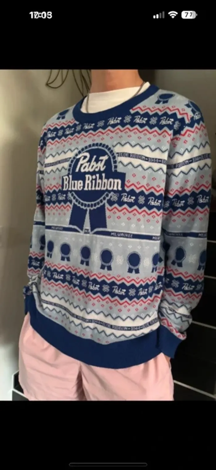 Pull tout doux vintage # fête de la biere L/ XXL - photo numéro 7