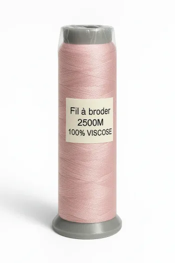 Fil à broder viscose rose 2500 m Neuf