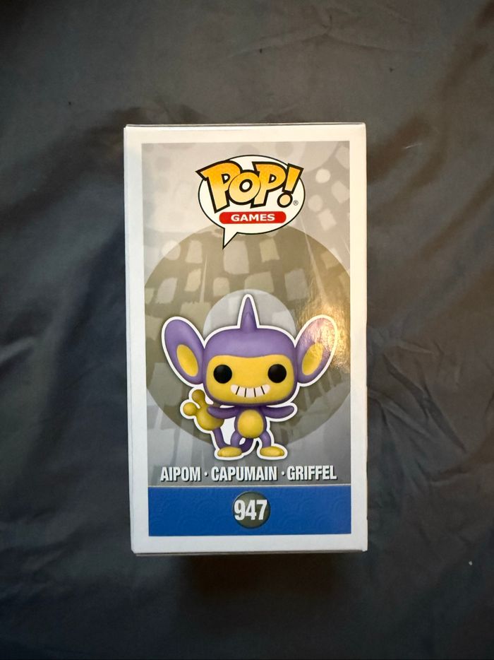 Funko Pop Aipom (Capumain) – Pokémon – n°947 – Flocked Exclusive - photo numéro 4