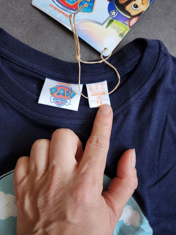 T-shit manches longues pat patrouille taille 7 ans - photo numéro 2