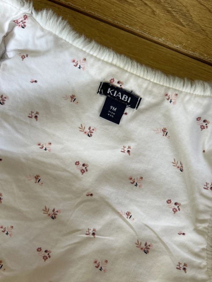 Gilet fourrure sans manches motif fleuri à l’intérieur - photo numéro 3