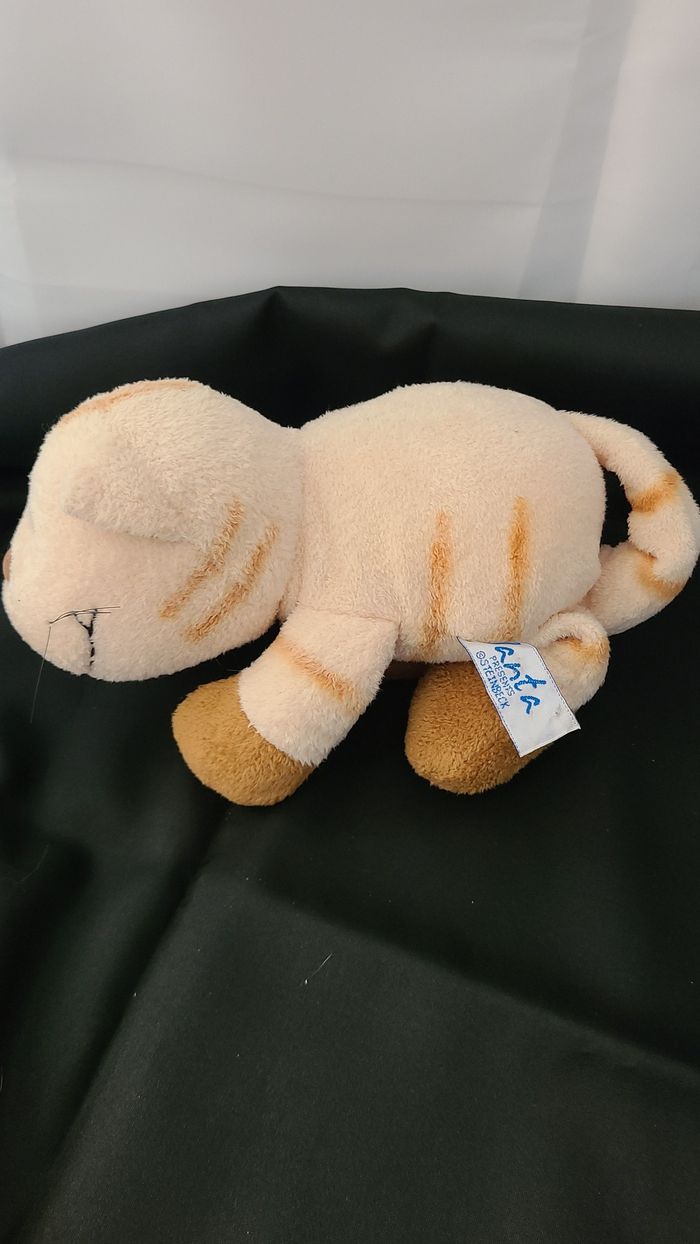 Chat JANTA doudou beige tigre - photo numéro 4