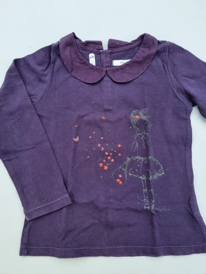 T-shirt col Claudine
