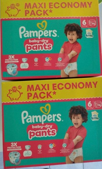 Couches Pampers taille 6 pants