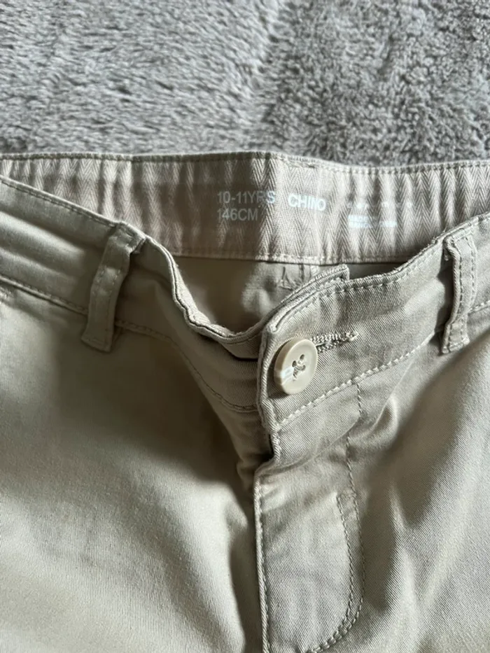 Pantalon beige chino 10/11 ans - photo numéro 3