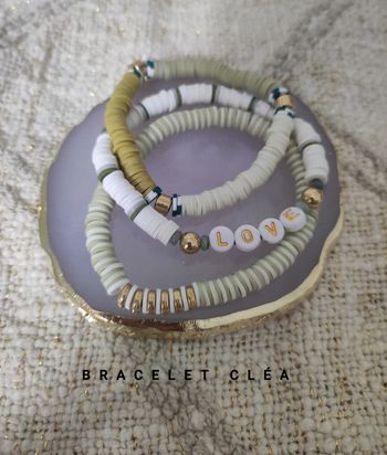 Lot de bracelets perles heishi